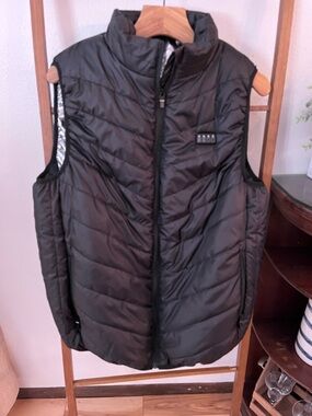 Men's Quilted Heated Vest - Black